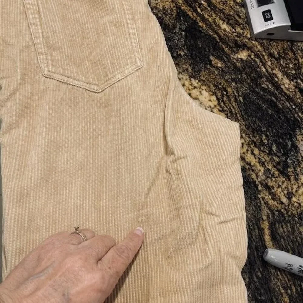 BDG Corduroy Pants Womens 28 Beige High-Rise Mom‎ Jeans Casual Urban Outfitters